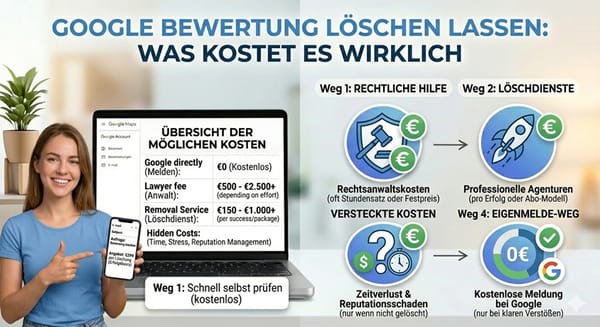 Google-Bewertung welche Kosten kommen auf einen zu?